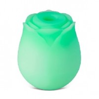RoseBud, GREEN, GLOW-IN-THE-DARK, 10 Function, Clitoral Sucking & Vibrating, Silicone, Rechargeable